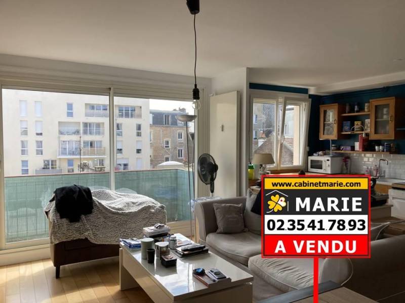 VENDU ! Appartement volume T3 avec BALCON et place de PARKING nominative bien situé secteur Danton au HAVRE (76600)