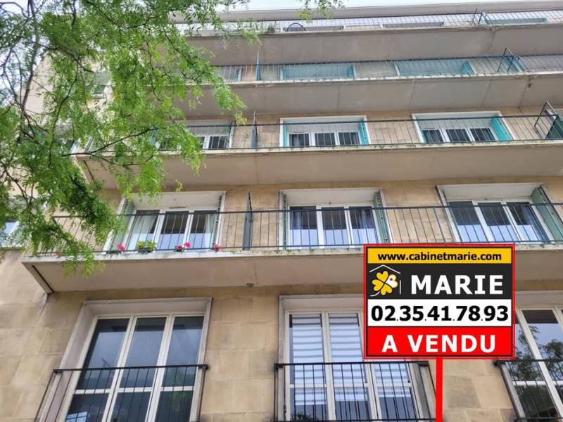 VENDU ! CENTRE-VILLE ouest du HAVRE, Appartement volume T3 avec BALCON et ASCENSEUR secteur Palais de Justice (76600)