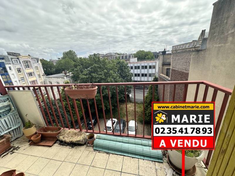 VENDU ! EN EXCLUSIVITÉ, Centre-ville COTY, Appartement volume T3 avec BALCON et place de PARKING nominative au HAVRE (76600)