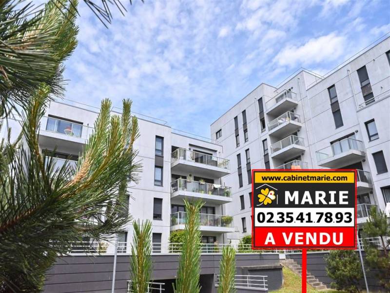 VENDU ! EN EXCLUSIVITÉ, Appartement avec BALCON et ASCENSEUR dans Résidence récente accès PMR - LE HAVRE Docks Vauban (76600)