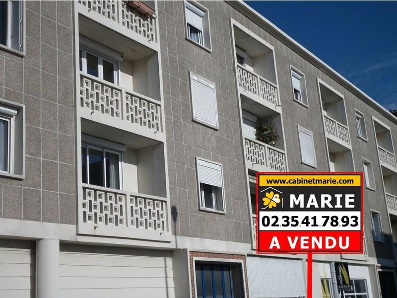 Vendu ! BEL APPARTEMENT PERRET F3 avec BALCON SUD situé en CENTRE VILLE DU HAVRE, proche MER (76600)