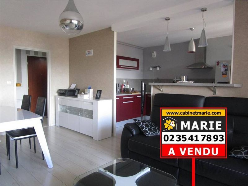 Vendu ! BEL APPARTEMENT T4 avec GRAND BALCON + TERRASSE situé LE HAVRE - GRAND HAMEAU (76620)