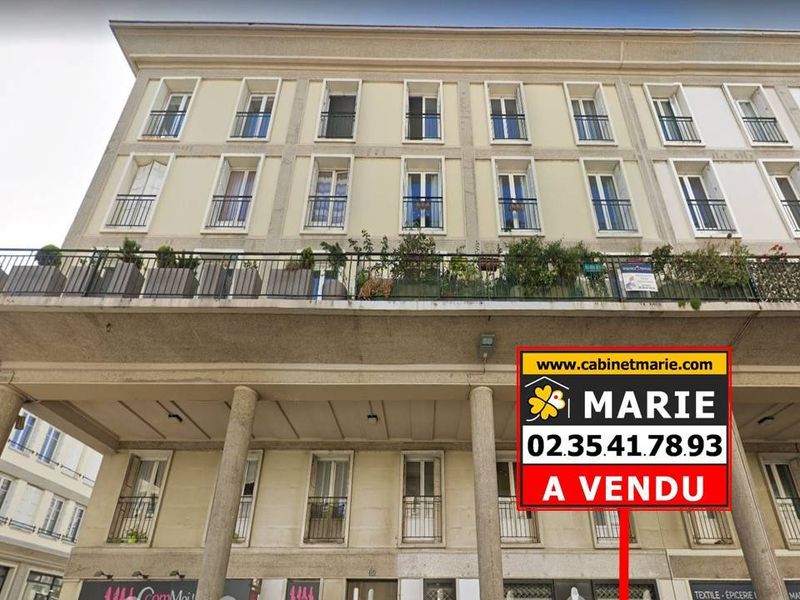 Vendu ! BEL APPARTEMENT PERRET T3 avec GRAND BALCON idéalement situé en CENTRE VILLE DU HAVRE (76600), proche VOLCAN